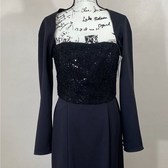 Amsale Stretch crepe gown size 10 - Picture 9 of 13